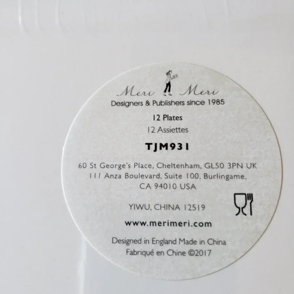 NWT - Meri Meri Cactus Set of 12 Paper Plates